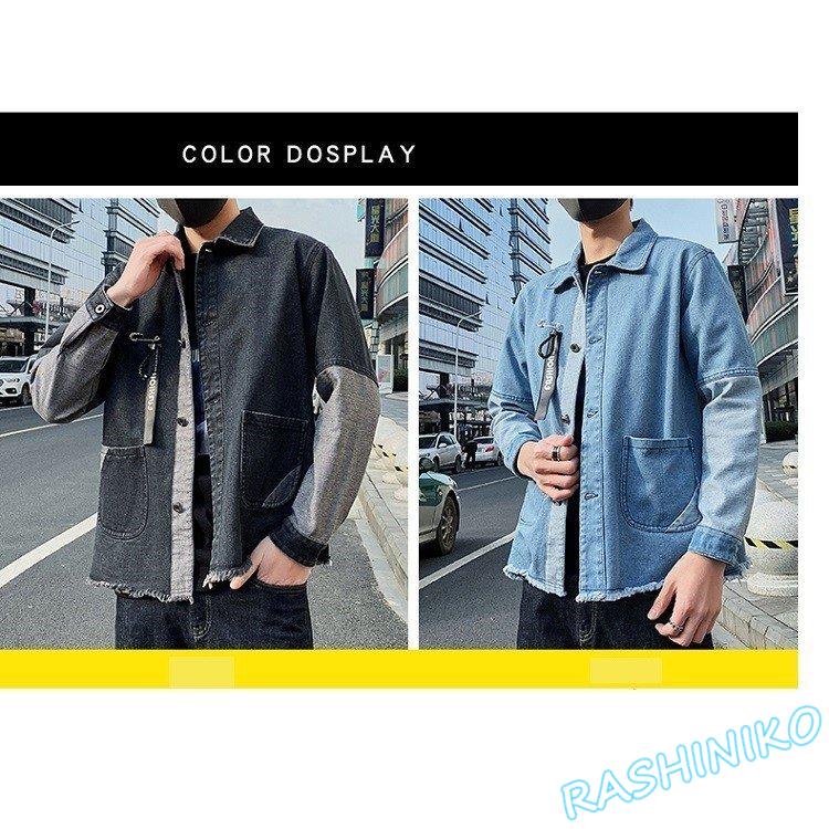 新作春秋メンズデニムジャケットメンズ 楽ギフ 包装