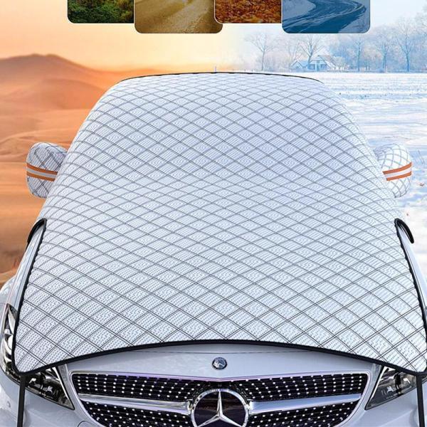 車 フロントカバー コーギー ガラスカバー フロントガラス フロントシェード 日よけ 雪よけ 凍結防止 セダン用 四季対応 | ブランド登録なし | 03