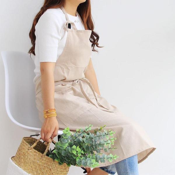 エプロン おしゃれ 保育士 かわいい ワンピース 大きいサイズ 北欧 カフェ 保育士 ワンピース メンズ リネン かわいい 大きいサイズ エプロン | ブランド登録なし | 07
