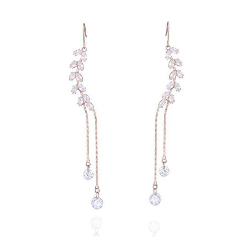 キナリ ベージュ ピアス レディース 人気 チェーン イヤリング シンプル 揺れる 可愛い ファッション エレガント フックピアス フォーマル ギフト包装 Hanagrocare Com