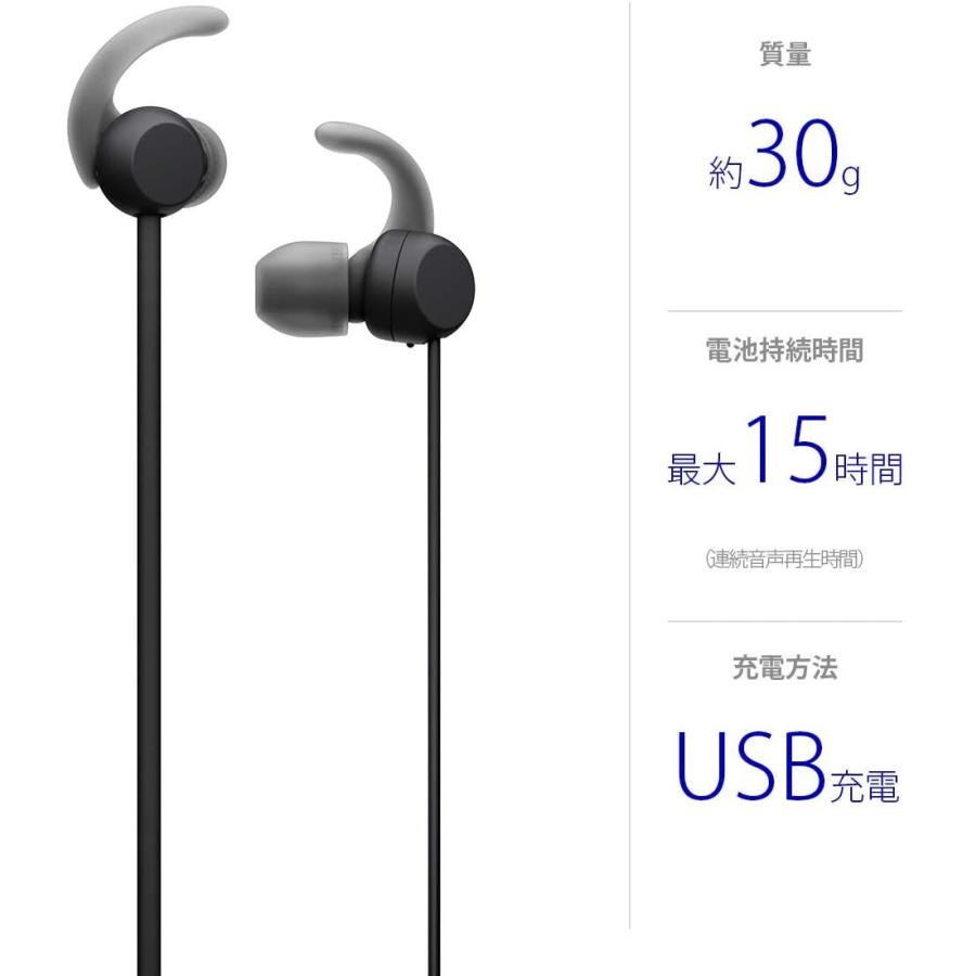 匿名配送 ソニー ワイヤレスステレオヘッドセット/マイク付き / 2020年モデル ブラック WI-SP510 B 【Z2203814522】(12890円)