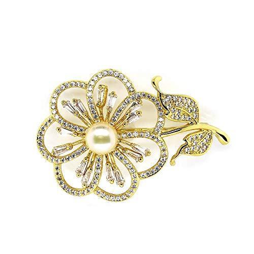 在庫あり 即納 Gift From New York ブローチ 天然パール 真珠 ゴールド 加工 花 フラワー レディース アクセサリー ブランド 女性 プ 新発売の Www Aproniaperu Com