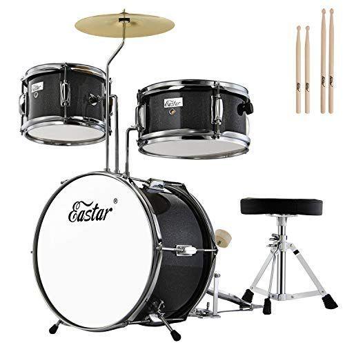 最安値 Eastar ドラムセット 子供用 キッズドラム 14インチ 音楽玩具 椅子 シンバル ペダル ドラムスティック付 Eds 180 ブラッ 即納特典付き Www Gran Gusto It