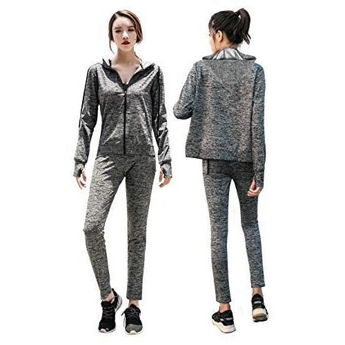 Nane サウナスーツ レディース人気 芸能人が愛用 最強減量 発汗力 6 倍 ウインドブレーカー ダイエット トレーニングウェア ストレッ 送料無料 即納