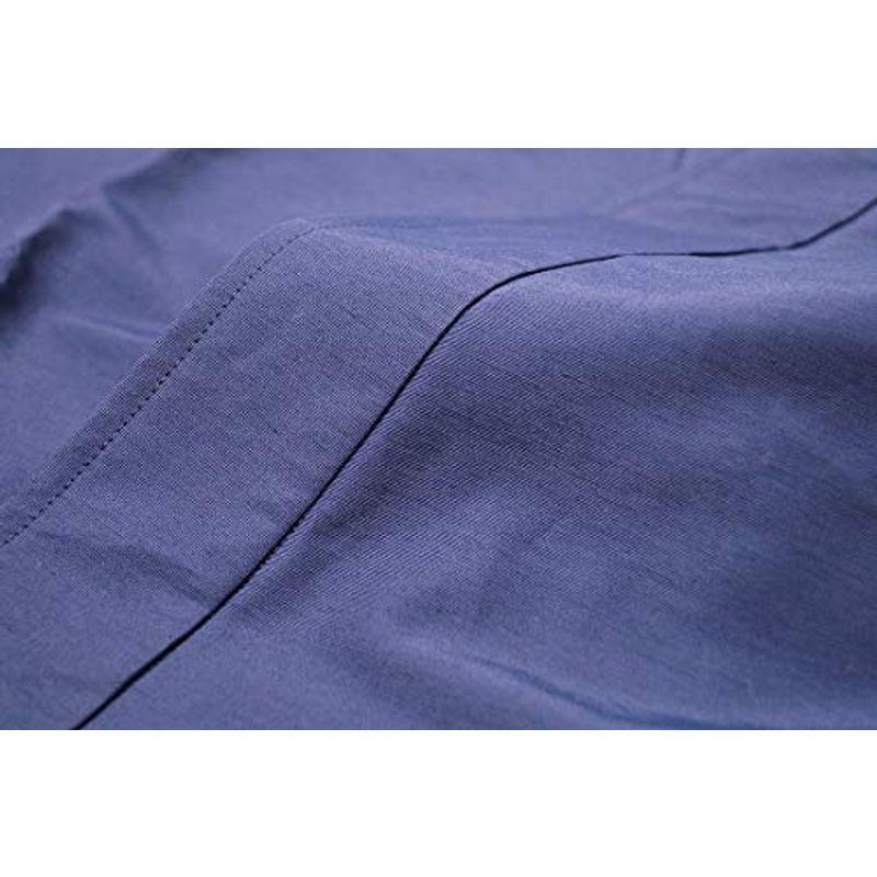 中古品 作務衣 メンズ 日本製 撥水加工 ゴム口 高機能作務衣 5035 (Ｌ， 濃紺) 【2636270043】(15420円)