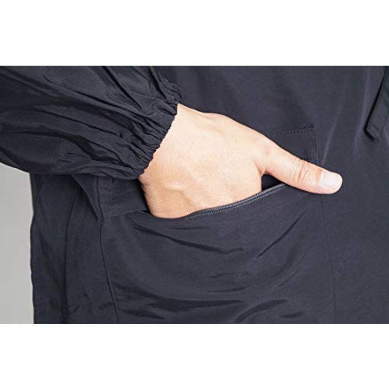 中古品 作務衣 メンズ 日本製 撥水加工 ゴム口 高機能作務衣 5035 (Ｌ， 濃紺) 【2636270043】(15420円)