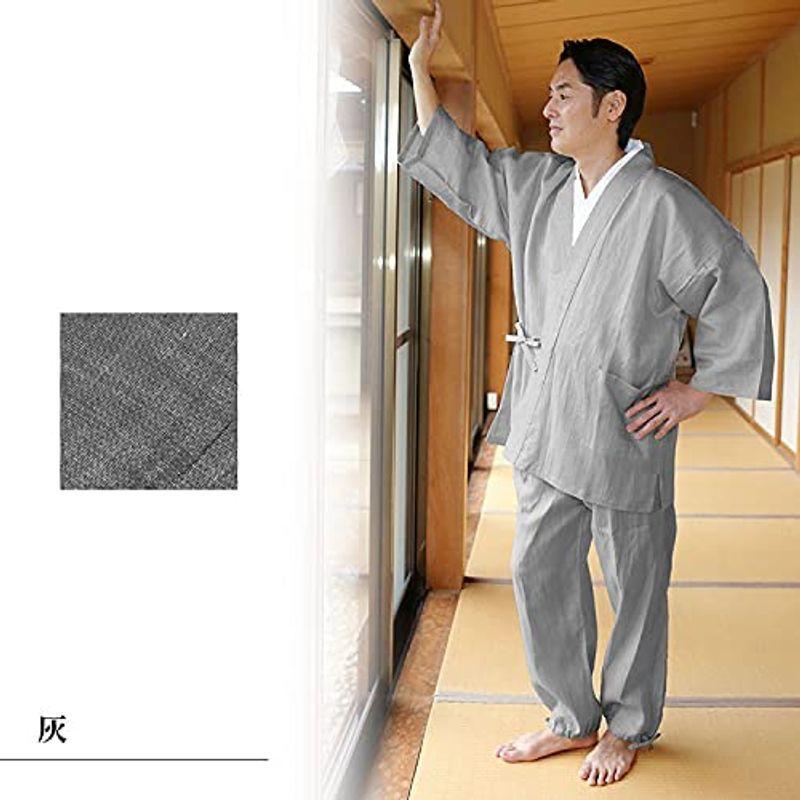 【日本未発売】 作務衣の専門館日本製遠州本麻作務衣 夏服 春服 通年用 和服 和装 男性用 メンズ 大人用 (M， 灰) 【BCD7133845666】(25700円)