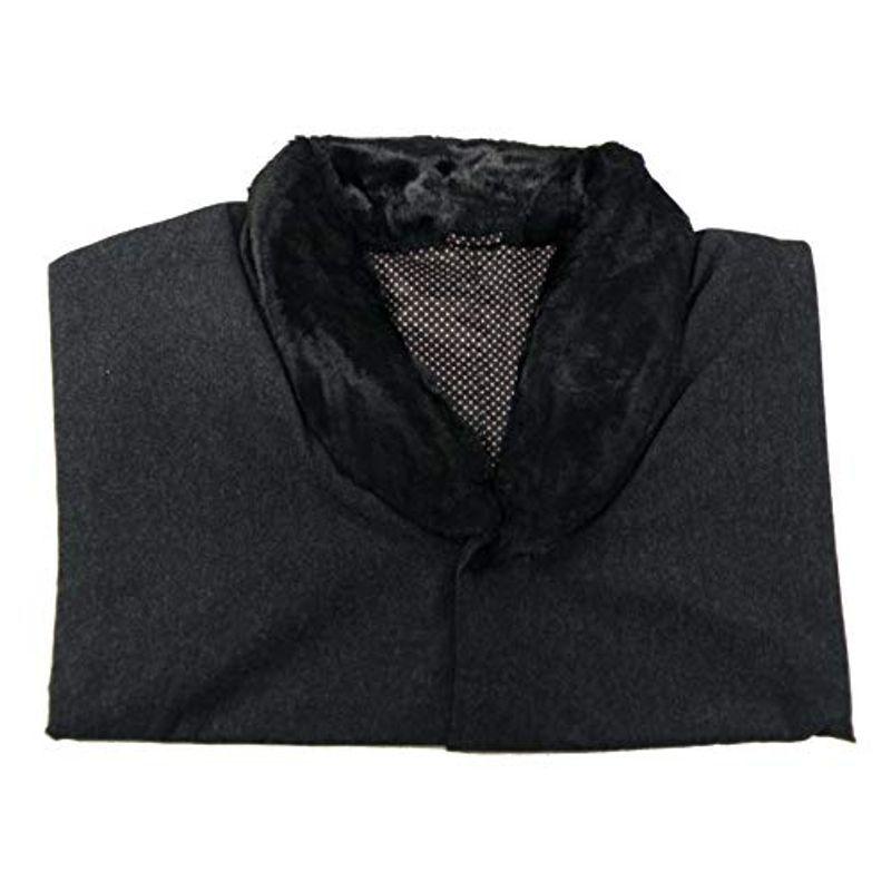 hiromichi nakano ヒロミチ ナカノ 着物用 ポンチョ風ケープ ファー付き ブランド コート (ダークグレー)