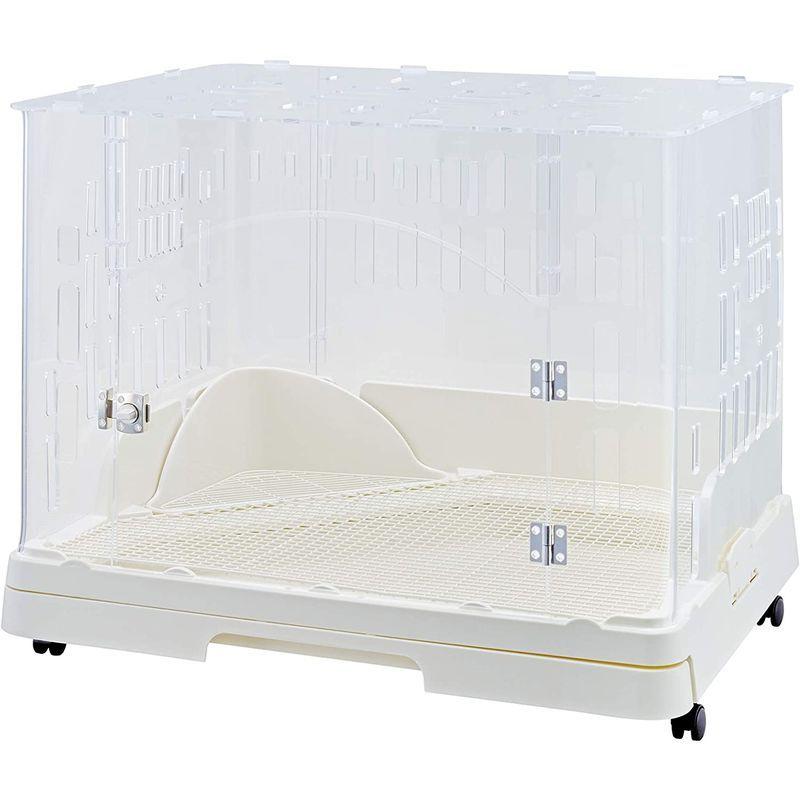 ジェックス スマートルームクリア うさぎ用アクリル製ケージ 段差が低い 観音開きタイプ 引き出し・トイレ付き ホワイト ジェックス スマートルームクリア うさぎ用アクリル製ケージ 段差が低い 観音開きタイプ 引き出し トイレ付き ホワイト