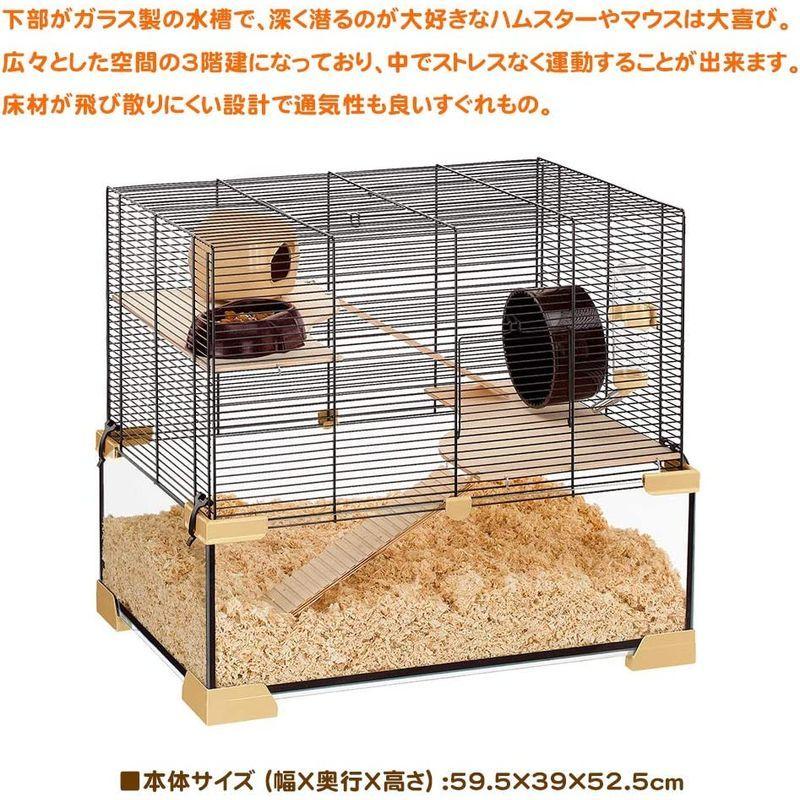 【推し】 ファープラスト カラット 60 3階建 ハムスター マウス ケージ 小動物用 【Q3227424551】(18878円)