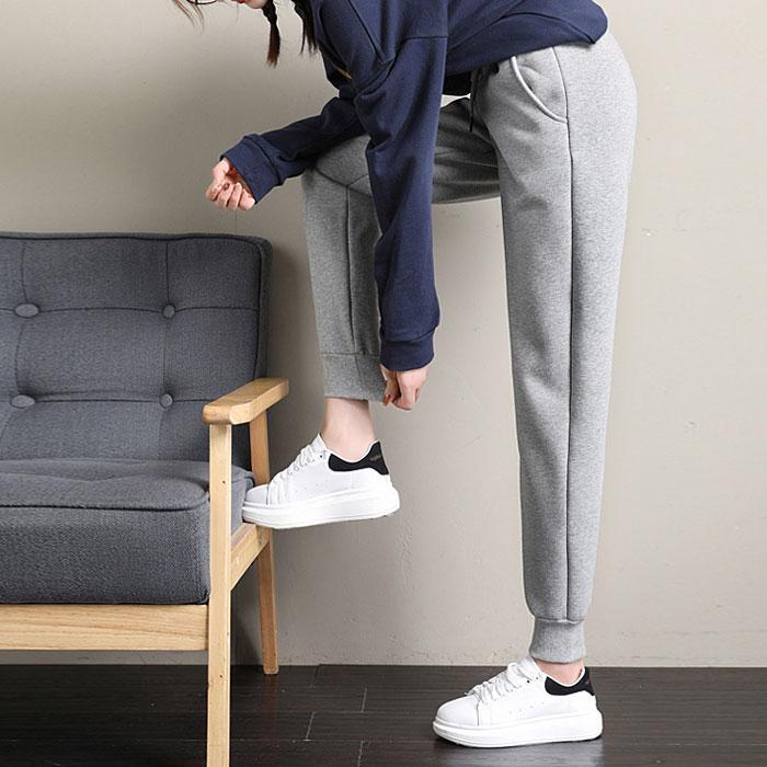 パンツ ロング レディース 裏起毛 黒 秋 冬 おしゃれ かわいい 30代 40代 スウェット ルームウェア 大きいサイズ 極暖 ボア ^b193^ | uricca | 20