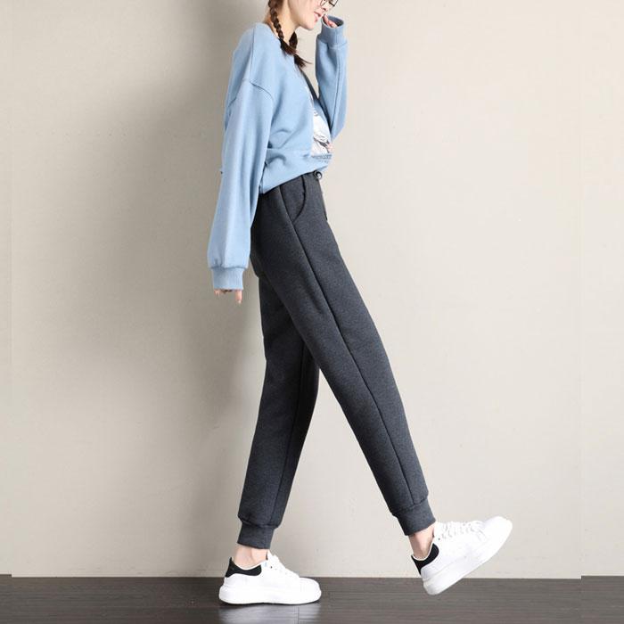 パンツ ロング レディース 裏起毛 黒 秋 冬 おしゃれ かわいい 30代 40代 スウェット ルームウェア 大きいサイズ 極暖 ボア ^b193^ | uricca | 19