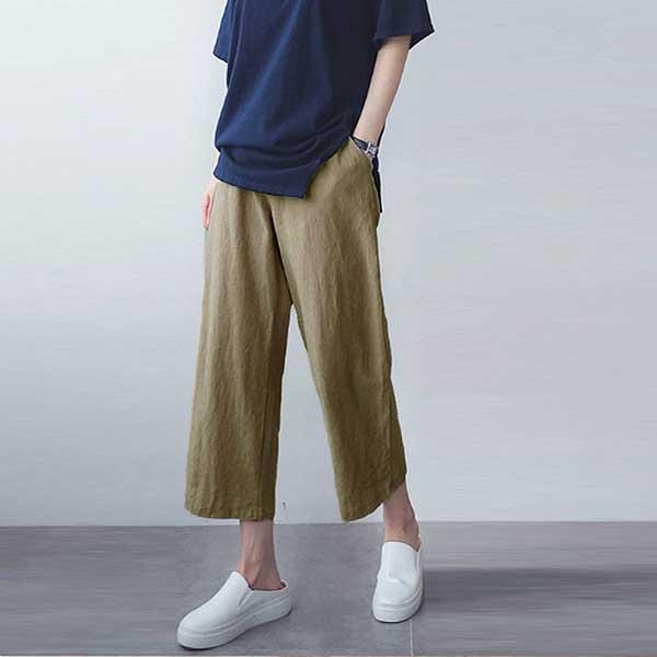 パンツ ガウチョ ワイドパンツ レディース 夏 黒 白 おしゃれ ボトムス ゆったり 涼しい 7分丈 [郵1]^b221^ | uricca | 04