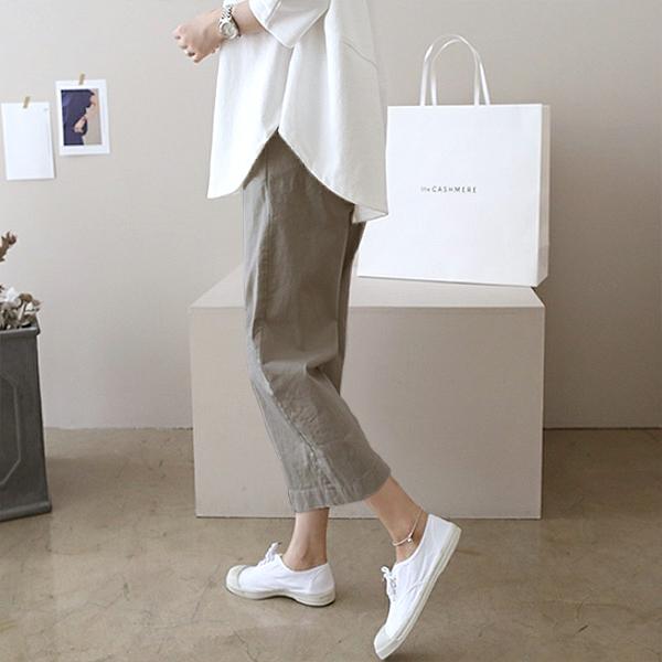 パンツ ガウチョ ワイドパンツ レディース 夏 春 黒 白 おしゃれ ボトムス ゆったり 涼しい 7分丈 [郵1]^b221^ | uricca | 07