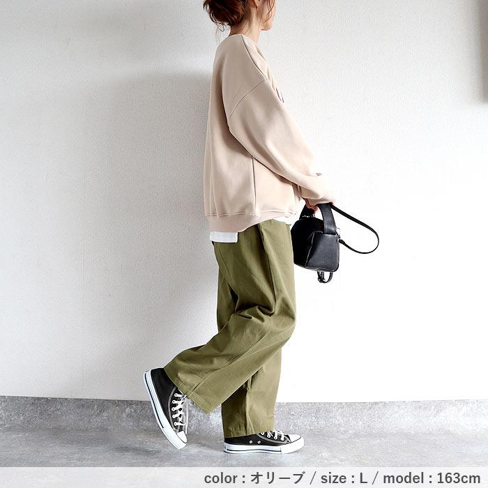 パンツ チノパン ロング レディース 黒 春 おしゃれ かわいい 30代 40代 50代 無地 シェフパンツ ボトムス [郵3]^b254^ | uricca | 11