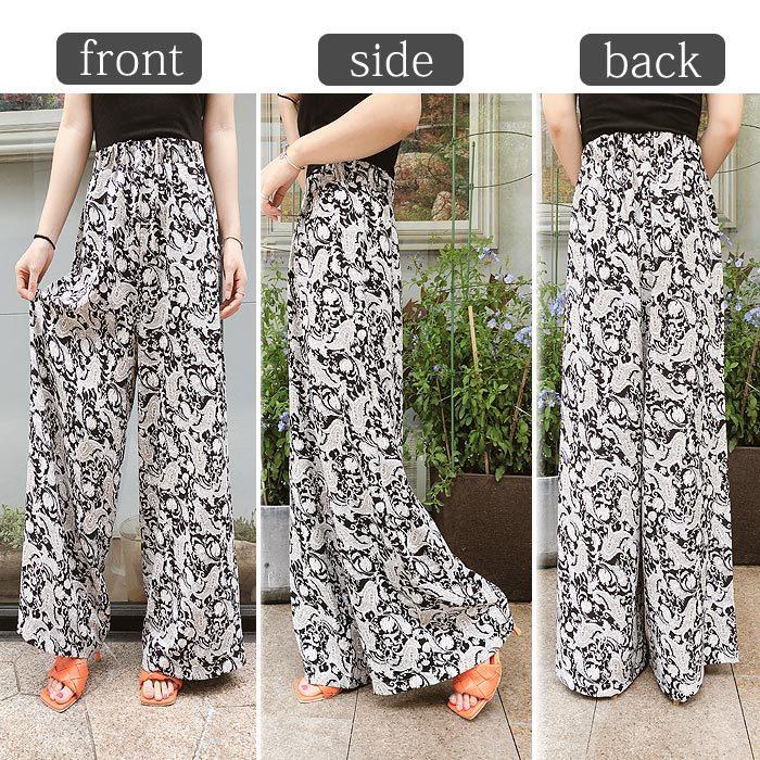 パンツ ボトムス ワイドパンツ 春 ロング ペイズリー柄 ボタニカル柄 花柄 レトロ レディース ゆうパケット送料無料 郵2 B278 1990 B278 Uricca ウリッカ By Raspberry 通販 Yahoo ショッピング
