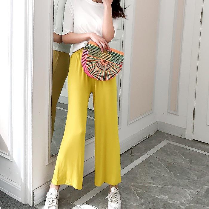 パンツ ワイドパンツ レディース 夏 黒 おしゃれ ボトムス ゆったり 部屋着 体型カバー [郵1]^b285^ | uricca | 05