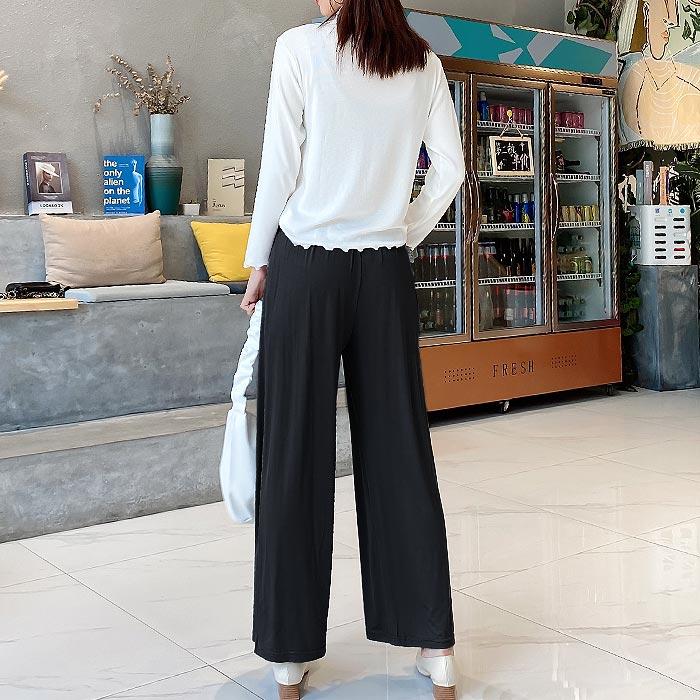 パンツ ワイドパンツ レディース 夏 黒 おしゃれ ボトムス ゆったり 部屋着 体型カバー [郵1]^b285^ | uricca | 09