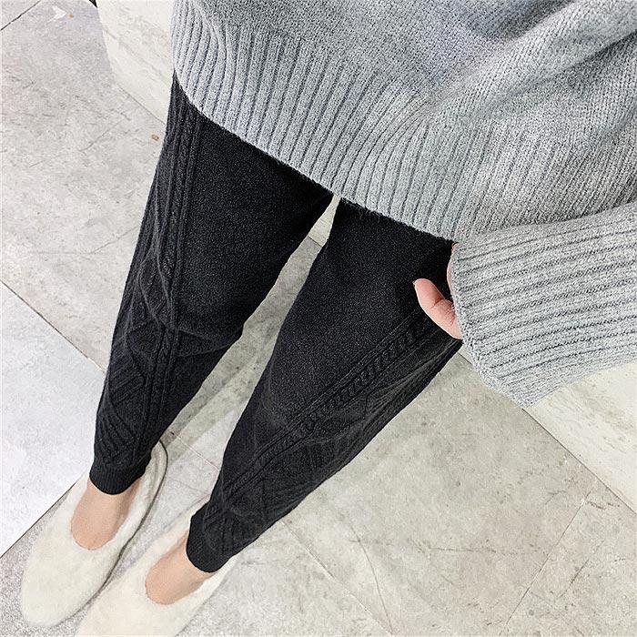 ケーブルニットパンツ テーパードパンツ ゆったり リラックス ウエストゴム ボトムス レディース 送料無料^b295^ | uricca | 13