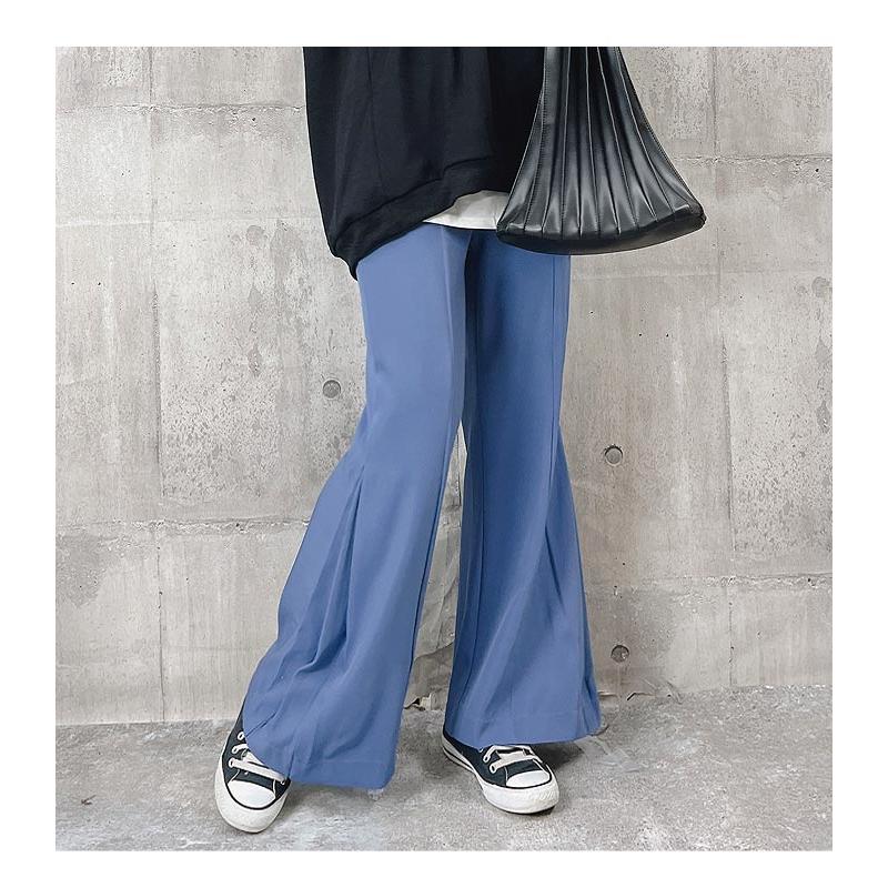 1596円 クーポンで！ パンツ ロング レディース フレアパンツ 黒 白 春 おしゃれ かわいい 30代 40代 50代 無地 ボトムス ベルボトム [郵3]^b313^ | uricca | 14