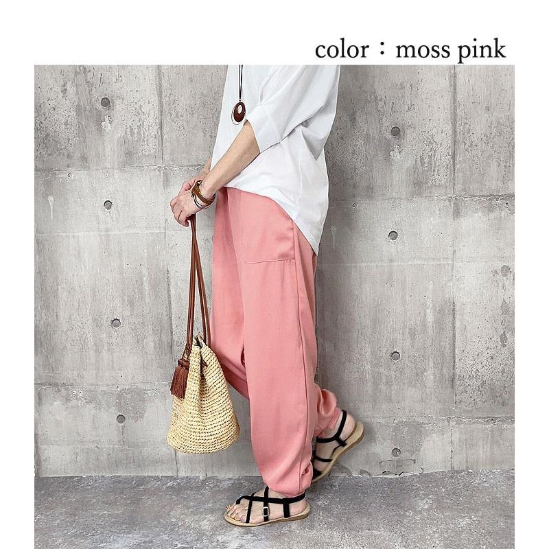 パンツ ジョガーパンツ レディース 春 夏 黒 おしゃれ ボトムス ロング ウエストゴム ポケット きれいめ [郵3]^b396^ | uricca | 15