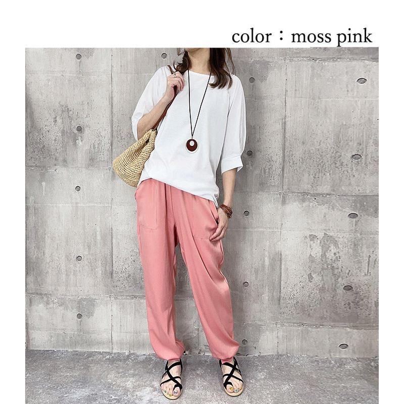 パンツ ジョガーパンツ レディース 春 夏 黒 おしゃれ ボトムス ロング ウエストゴム ポケット きれいめ [郵3]^b396^ | uricca | 16