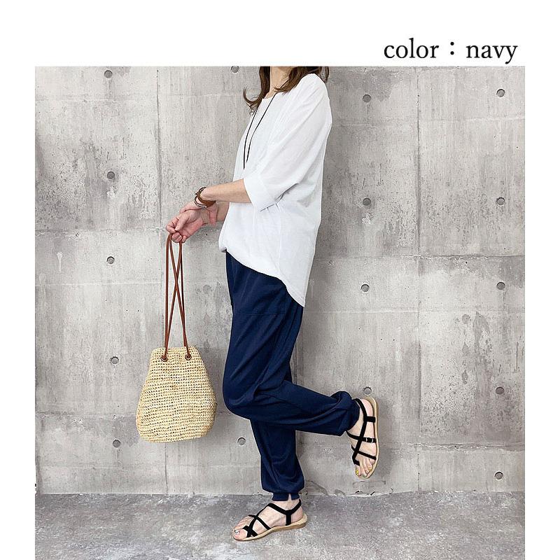 パンツ ジョガーパンツ レディース 春 夏 黒 おしゃれ ボトムス ロング ウエストゴム ポケット きれいめ [郵3]^b396^ | uricca | 19