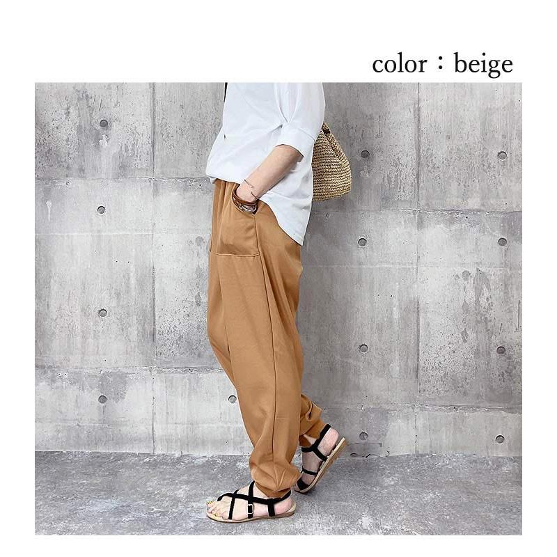 パンツ ジョガーパンツ レディース 春 夏 黒 おしゃれ ボトムス ロング ウエストゴム ポケット きれいめ [郵3]^b396^ | uricca | 12