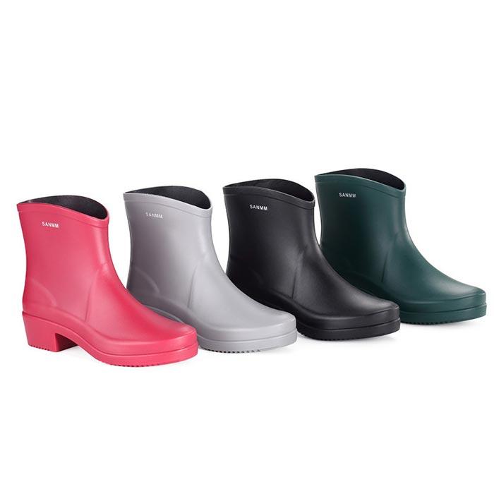 レインブーツ ブーツ レインシューズ レディース 春 夏 秋 冬 黒 おしゃれ ショート 防水 長靴 雨 雨靴 通勤 (送料無料)^bm1025^ | uricca | 12