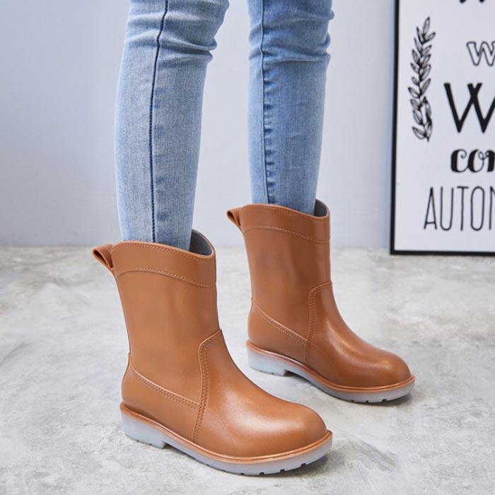 レインブーツ ブーツ レディース レインシューズ 春 夏 秋 冬 黒 おしゃれ ショート 防水 長靴 雨 雨具 通勤 (送料無料) ^bm1070^ | uricca | 16