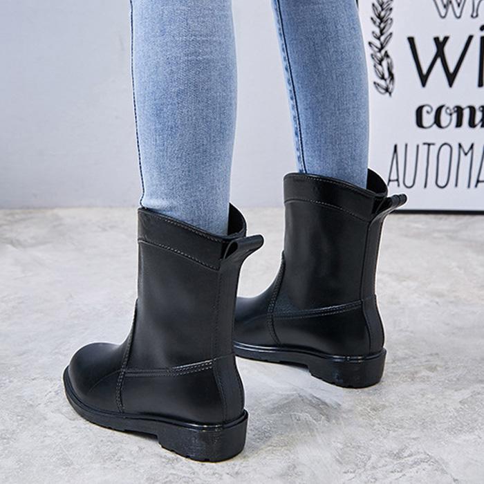 レインブーツ ブーツ レディース レインシューズ 春 夏 秋 冬 黒 おしゃれ ショート 防水 長靴 雨 雨具 通勤 (送料無料) ^bm1070^ | uricca | 14