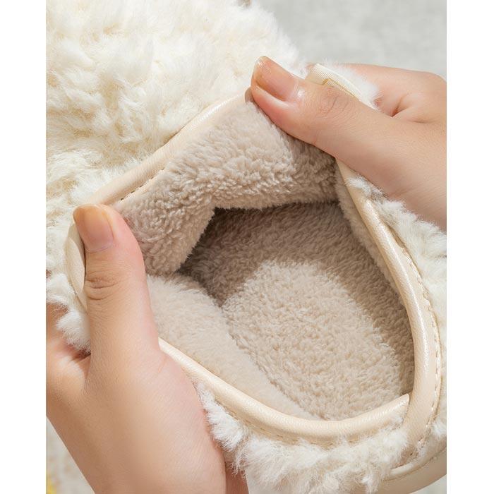 ルームシューズ ムートンスリッパ レディース 防寒 暖かい 冷え防止 あったか ボア男女兼用 (送料無料)^bm1116^ | uricca | 09