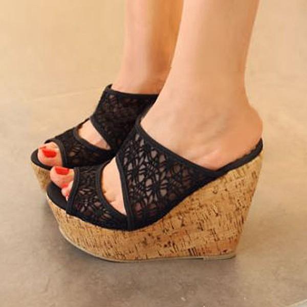 サンダル レディース 白 厚底 ヒール おしゃれ 大きいサイズ ミュール ウェッジソール 春夏 レース Bo 176 Bo 176 Uricca ウリッカ By Raspberry 通販 Yahoo ショッピング