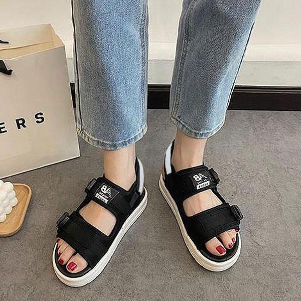 サンダル レディース 厚底 シューズ 夏 黒 白 おしゃれ かわいい 30代 40代 50代 スポーツサンダル スポサン ^bo-591^ | uricca | 18