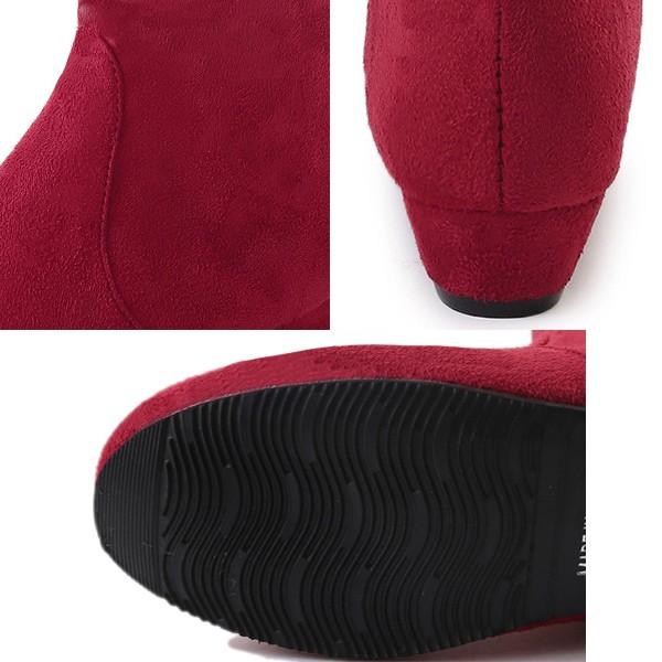 1743円 クーポンで！ ニーハイブーツ ブーツ レディース 秋 冬 ローヒール 安い ロングスエード調 大きいサイズ 美脚 ^bo-596^ | uricca | 22