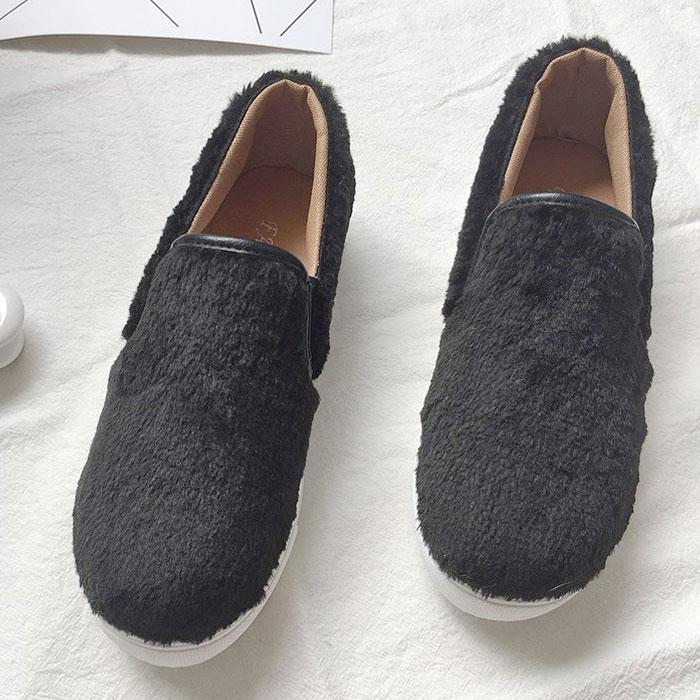 スリッポン スニーカー レディース おしゃれ 大きいサイズ 黒 秋 冬 ボア ファー かわいい ぺたんこ 履きやすい Bo 603 990 Bo 603 Uricca ウリッカ By Raspberry 通販 Yahoo ショッピング