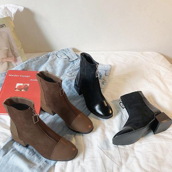 ブーツ レディース ヒール チャンキーヒール ショートブーツ ジップ 大人カジュアル おしゃれ レディース 靴 Bo 607 Bo 607 Uricca ウリッカ By Raspberry 通販 Yahoo ショッピング