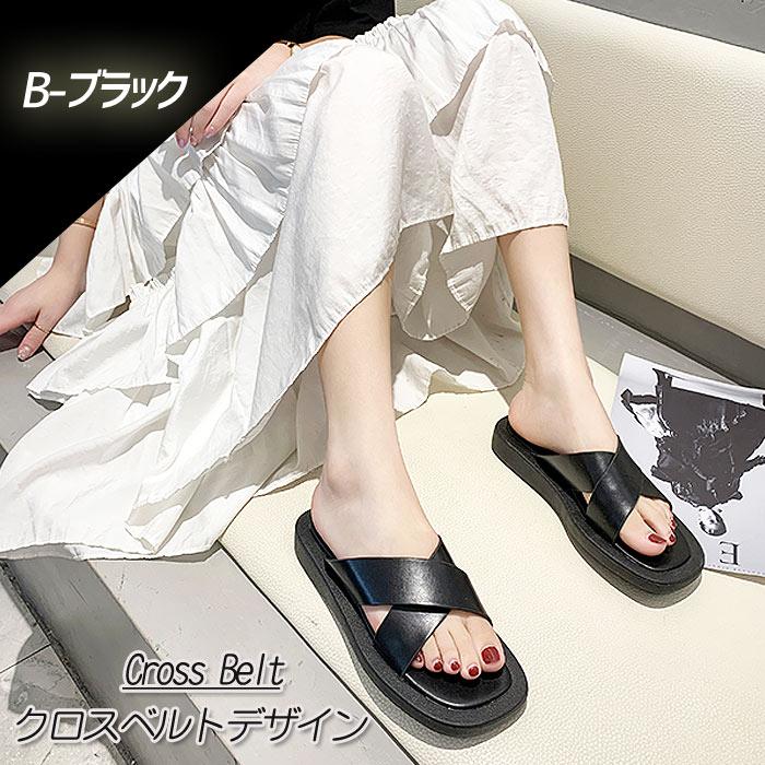 サンダル レディース 厚底 フラットサンダル 歩きやすい 韓国 履きやすい おしゃれ カジュアル シューズ Bo 678 Bo 678 Uricca ウリッカ By Raspberry 通販 Yahoo ショッピング