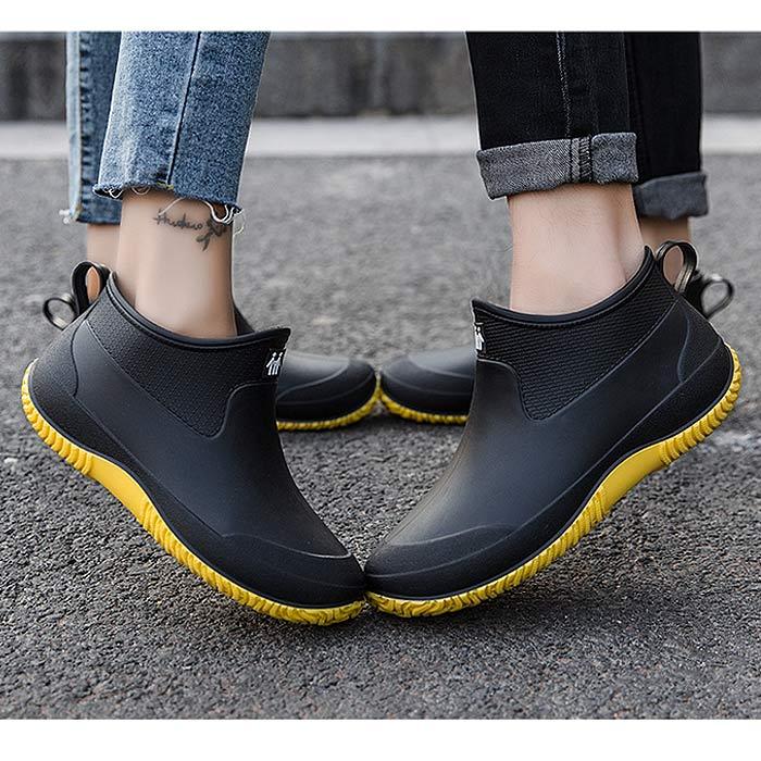 レインシューズ レインブーツ レディース ショート 秋 冬 黒 男女兼用 防水 長靴 おしゃれ かわいい 30代 40代 50代 梅雨 通勤 ^bo-702^ | uricca | 19