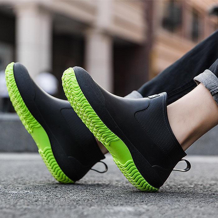 レインシューズ レインブーツ レディース ショート 秋 冬 黒 男女兼用 防水 長靴 おしゃれ かわいい 30代 40代 50代 梅雨 通勤 ^bo-702^ | uricca | 15