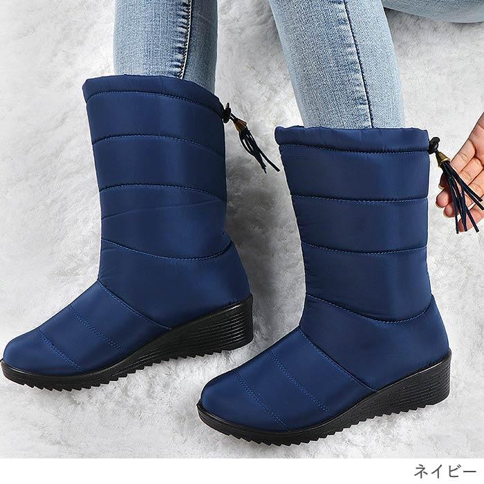 スノーブーツ スノーシューズ レディース 秋 冬 黒 おしゃれ ブーツ ミドルブーツ 防寒ブーツ あったか 靴 極暖 (送料無料)^bo-856^ | uricca | 07