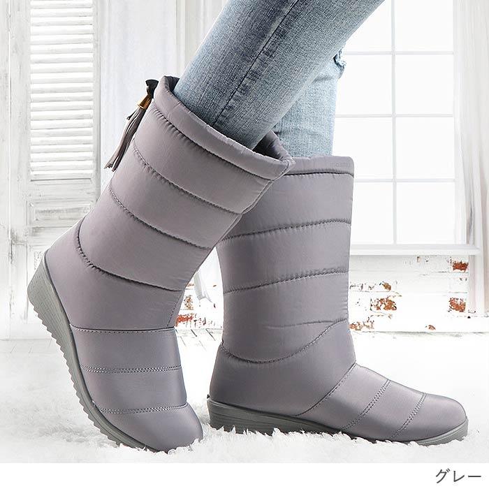 スノーブーツ スノーシューズ レディース 秋 冬 黒 おしゃれ ブーツ ミドルブーツ 防寒ブーツ あったか 靴 極暖 (送料無料)^bo-856^ | uricca | 10