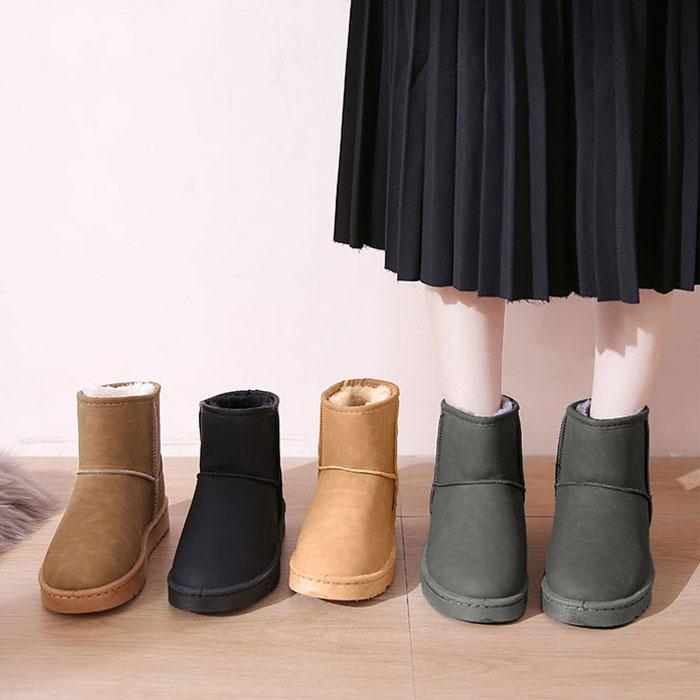 uricca ムートンブーツ レディース シューズ 秋 冬 黒 おしゃれ