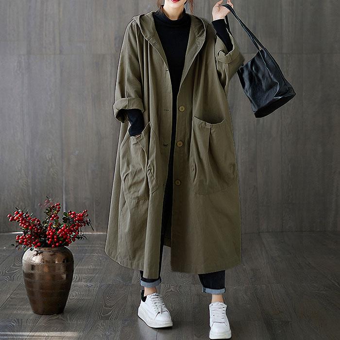 オリーブ トレンチコート 大きな襟 オリーブ トレンチコート 大きな襟