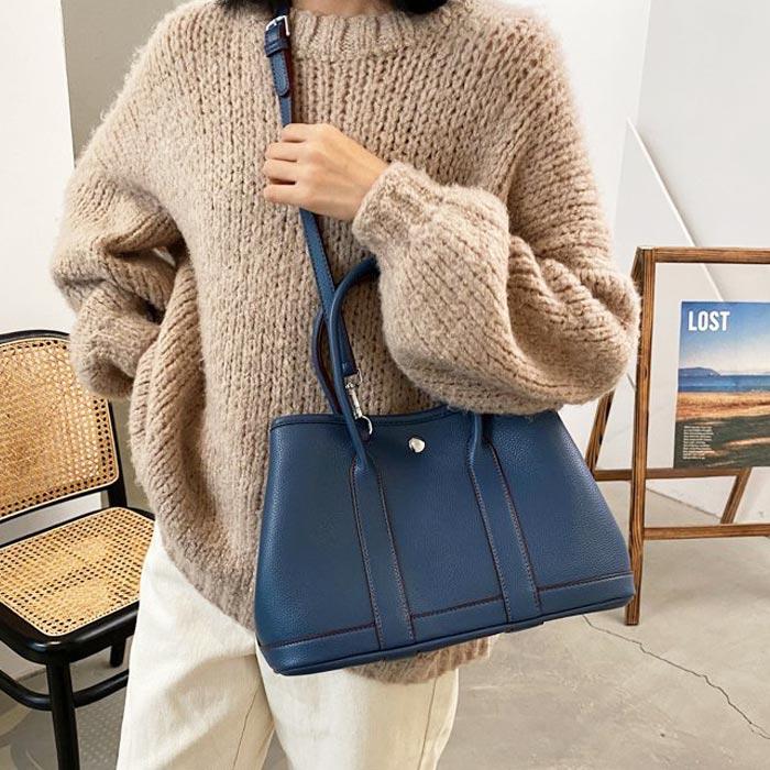 ショルダーバッグ ハンドバッグ 2way レディース 斜めがけ トートバッグ かばん 通勤 ビジネス 通学 大容量 黒 白 ^ka-190^ | uricca | 17