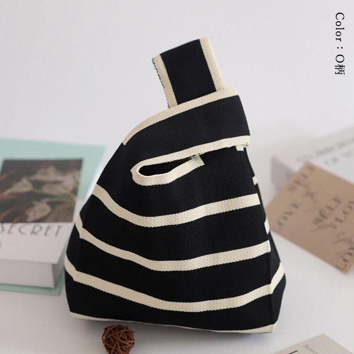 新品　naptime ニットBAG ブラック　エコバッグ 楽天市場】【新商品】【メール便送料無料】ZA197 ニットバッグ
