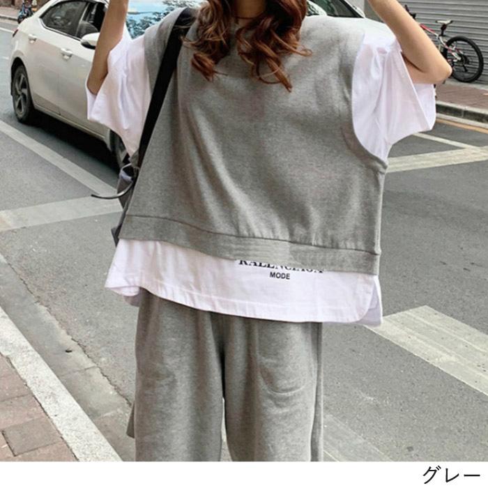 まとめ買いで最大15％OFF！セットアップ 2点セット 春夏 半袖 ウエスト