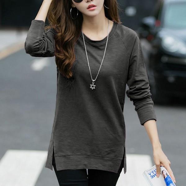 カットソー 春コーデ 春 トップス レディース おしゃれ 丸首 大きいサイズ 長袖 リブ Tシャツ テレコリブ ポイント消化 シルエット Tシャツ 夏 白 シャツ 大特価