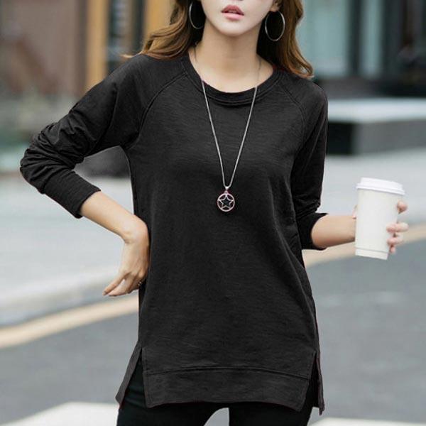 1476円 クーポンで！ Tシャツ レディース トップス ロンT 長袖 春 秋 冬 黒 白 おしゃれ かわいい 30代 40代 50代 大きいサイズ [郵2]^t592^ | uricca | 14