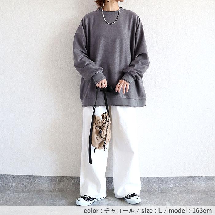 3321円 クーポンで！ トレーナー スウェット トップス レディース 長袖 春 秋 冬 黒 白 おしゃれ かわいい 30代 40代 50代 カットソー [郵3]^t776^ | uricca | 13